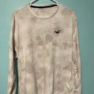White Tye-Dye Hollister Long Sleeve